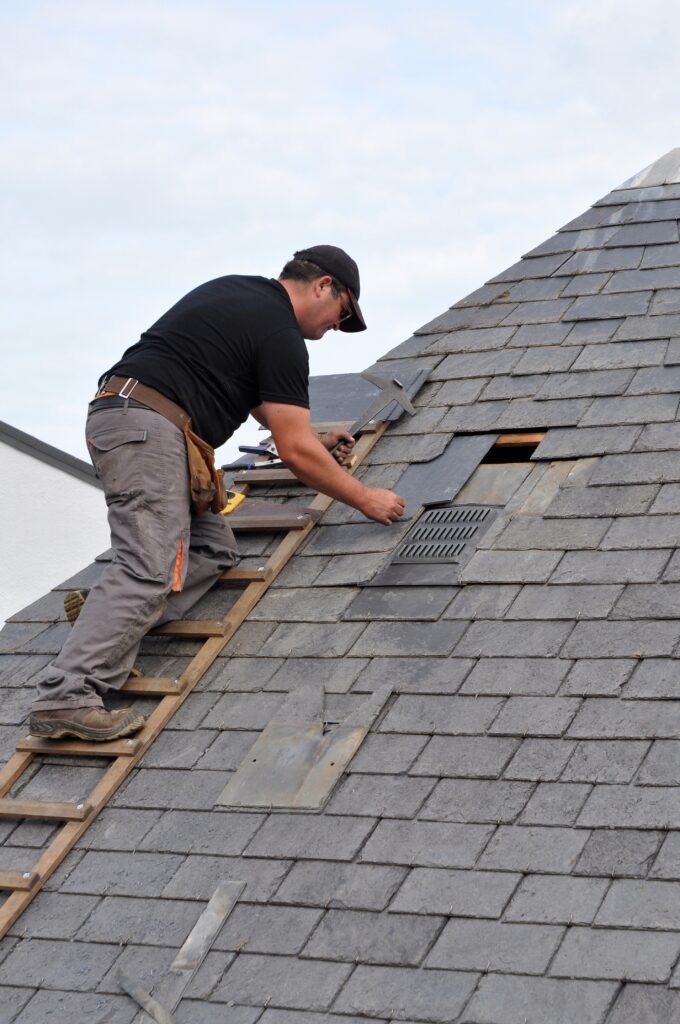Slate roof repair work in Burgess Hill